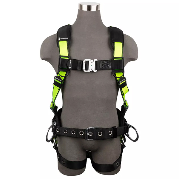 Safewaze Pro Construction Harness 3D, QC Chest, TB Legs