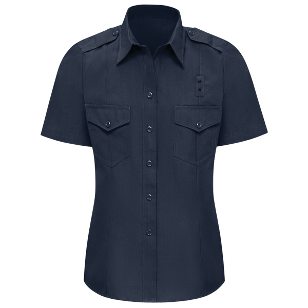 Workrite Womens SS Classic FC Shirt; Mid Navy