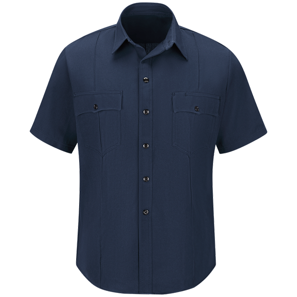 Workrite Station 73 Uniform Shirt, SS, Navy