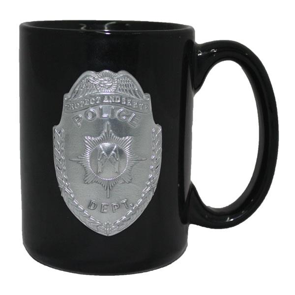 Great American Products Mug, Black Police