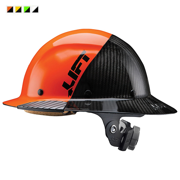 Lift Safety DAX Fifty 50 Carbon Fiber Full Brim Hardhat