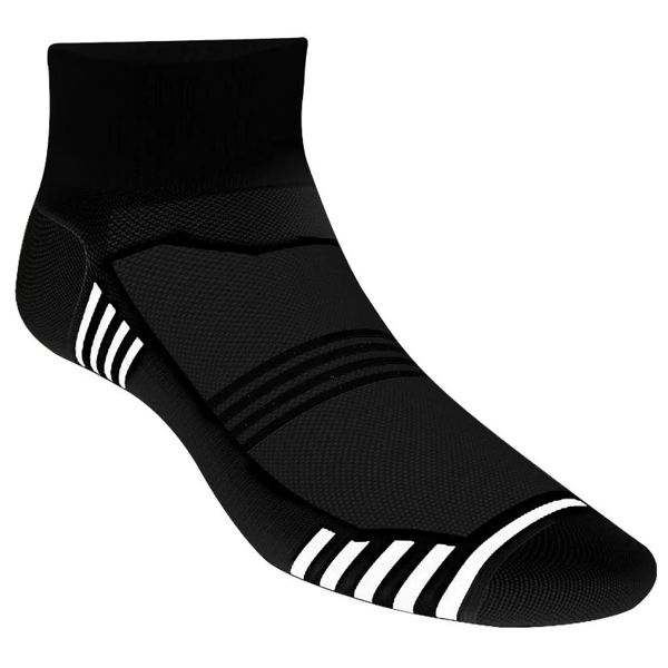 JoxSox Socks, Mens Black Quarter Socks