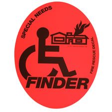 Eagle Dist "Need Finder" Home Rescue Special Needs Sign