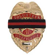 Pacific Reflex Mourning Band, Red Line Badge Ribbon