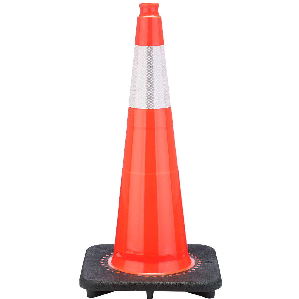 JBC Orange Traffic Cone, 28" 6" Reflective Collar