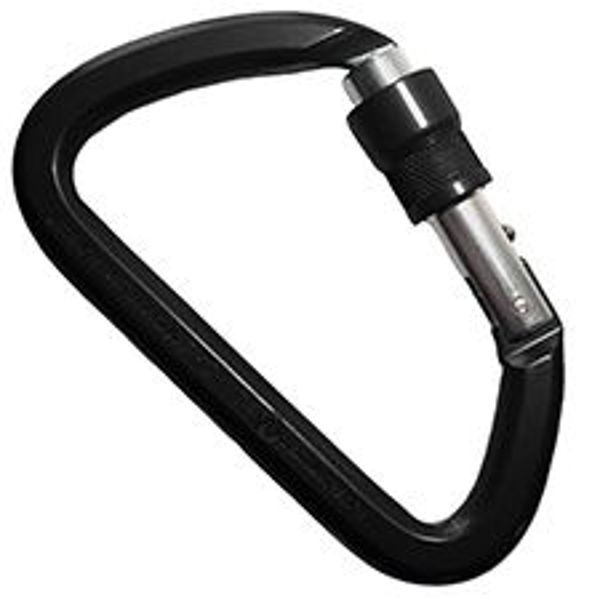 PMI Kinetic Series Carabiner, SMC Screw-Lock Black NFPA