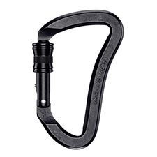 PMI SMC Crossover Series- Screw Lock Carabiner-Black