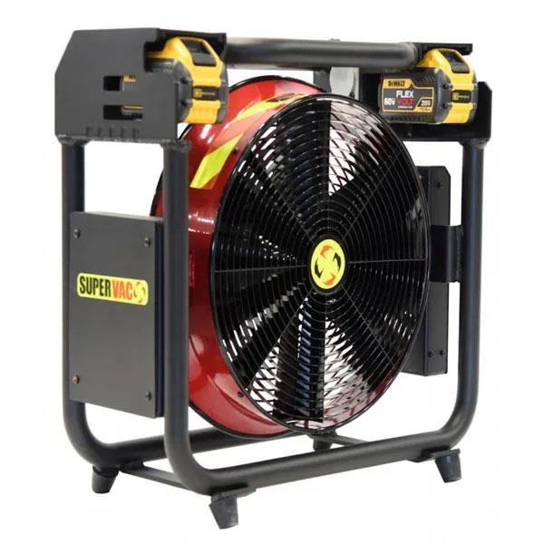 Super Vac 16" Fan PPV Battery Powered w/ Shore Power