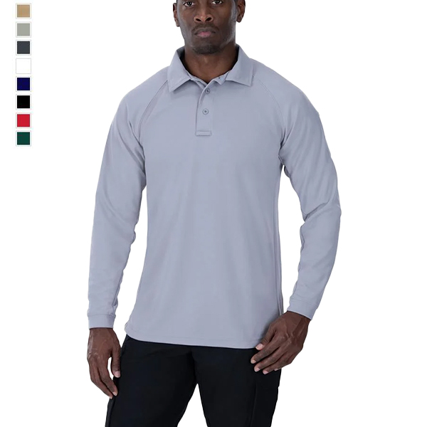 Vertx Mens Coldblack Long Sleeve Polo