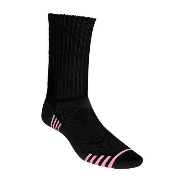 JOX SOX Womens Cushioned Crew Socks; Black