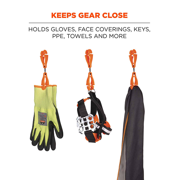 19418-3420-swiveling-glove-clip-holder-orange-keeps-gear-clopse 0