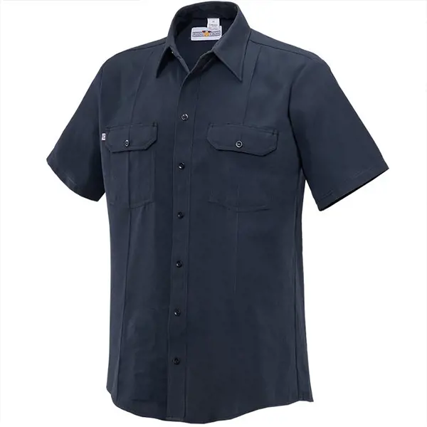 Flying Cross FR Woven Shirt SS Snap Front, Navy | NAFECO